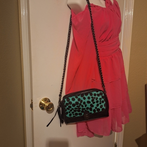 Eric Javits Handbags - Eric Javits Black and Green Crossbody Bag